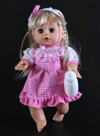 32cm Blinking, Feeding & Talking Baby Doll (Drinks & “Pees”)