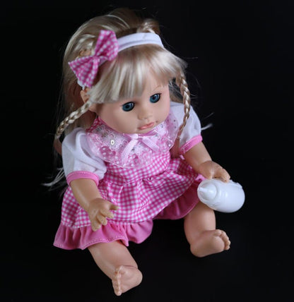 32cm Blinking, Feeding & Talking Baby Doll (Drinks & “Pees”)