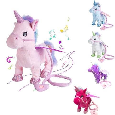 35cm Electric Walking Unicorn Plush Toy