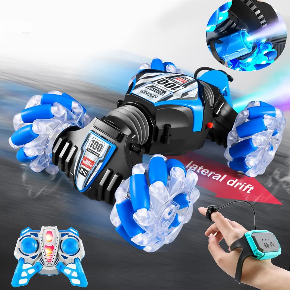 Gesture Sensing RC Stunt Car - 360° Drift, Spray, High Speed