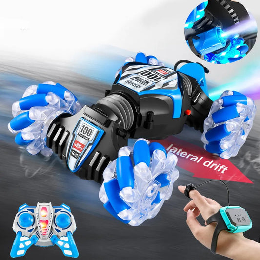 Gesture Sensing RC Stunt Car - 360° Drift, Spray, High Speed