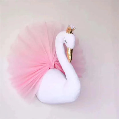 3D Stuffed Animal Heads Wall Decor - Baby Girl Nursery