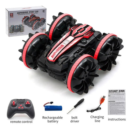 Amphibious RC Stunt Car - Double-Sided Flip, Drift Vehicle