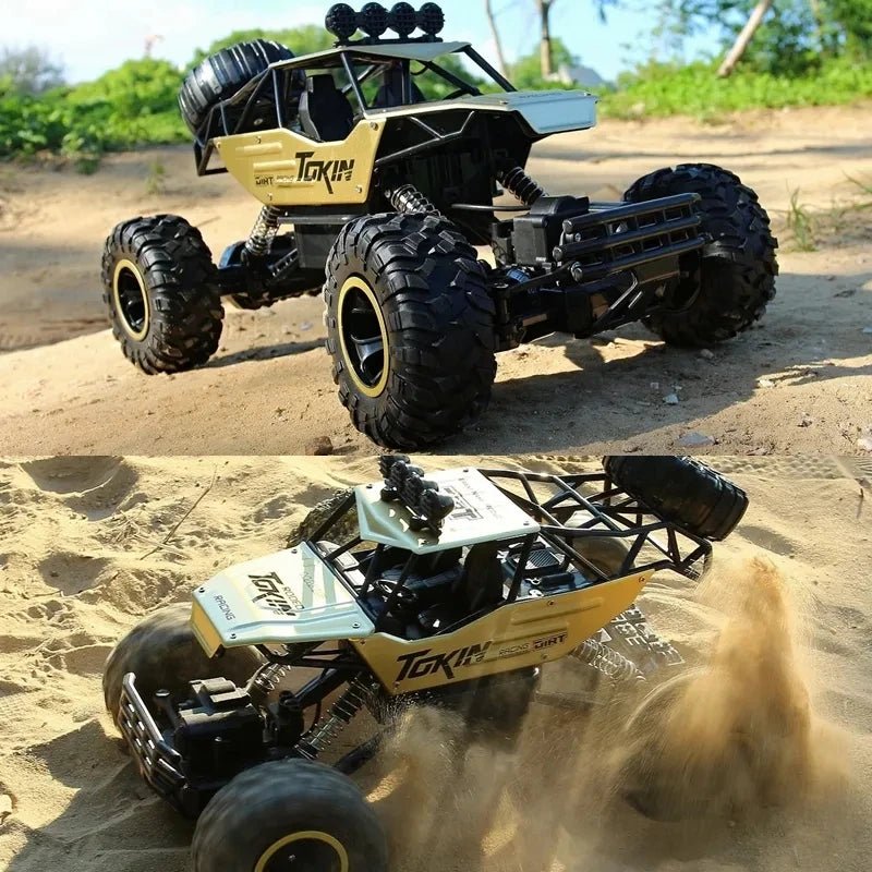 4WD RC Off-Road Buggy - LED Lights Racing Car for Kids