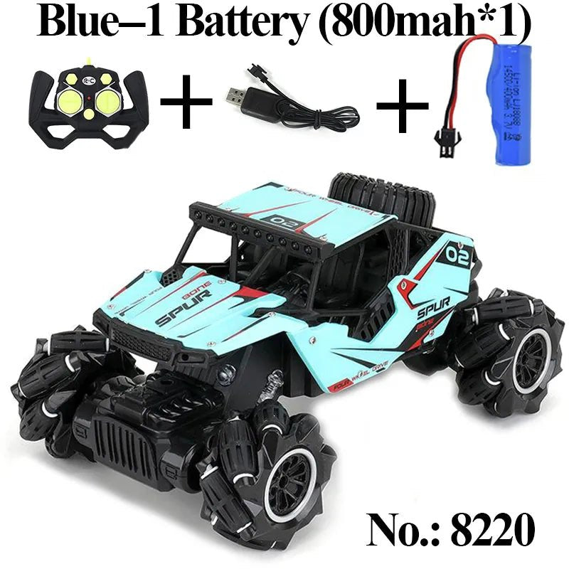 4WD Rock Crawler Drift RC Car, 2.4Ghz, Stunt Spray, for Boys
