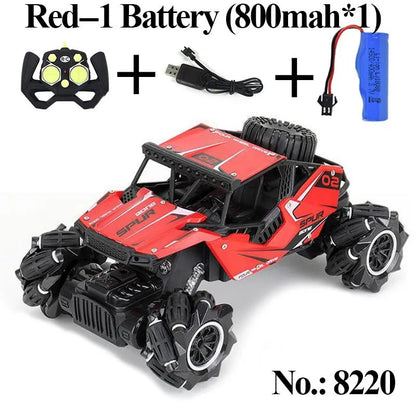 4WD Rock Crawler Drift RC Car, 2.4Ghz, Stunt Spray, for Boys