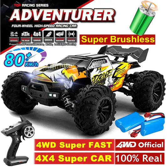 4WD RC Off-Road Drift Car - Super Brushless 50/80KM/h Toy