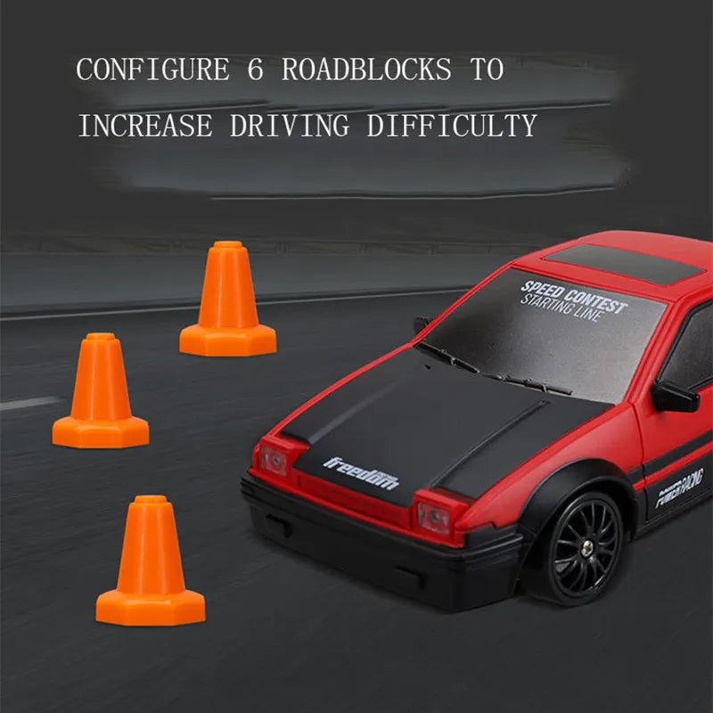 2.4G 4WD RC Drift Car - GTR/AE86 Model Racing Toy for Kids