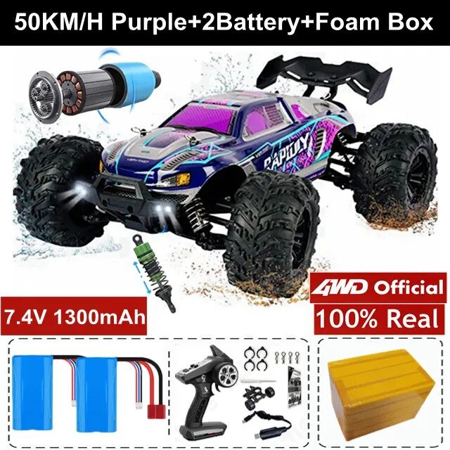 4WD RC Off-Road Drift Car - Super Brushless 50/80KM/h Toy