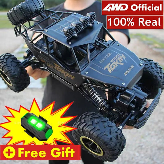 4WD RC Off-Road Buggy - LED Lights Racing Car for Kids