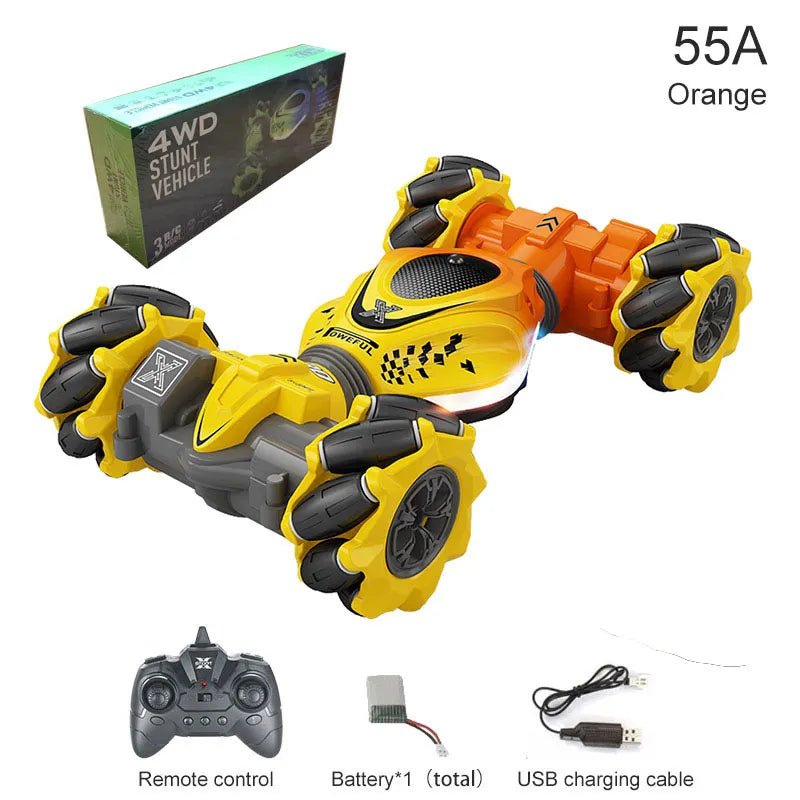 4WD RC Stunt Car with Gesture Sensor - Twist & Drift Toy