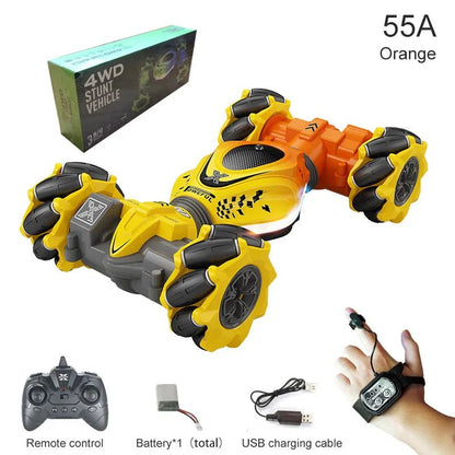 4WD RC Stunt Car with Gesture Sensor - Twist & Drift Toy