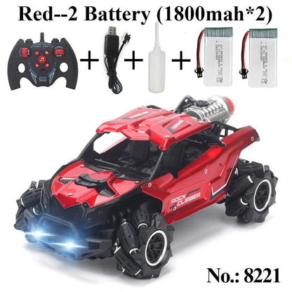 4WD Rock Crawler Drift RC Car, 2.4Ghz, Stunt Spray, for Boys
