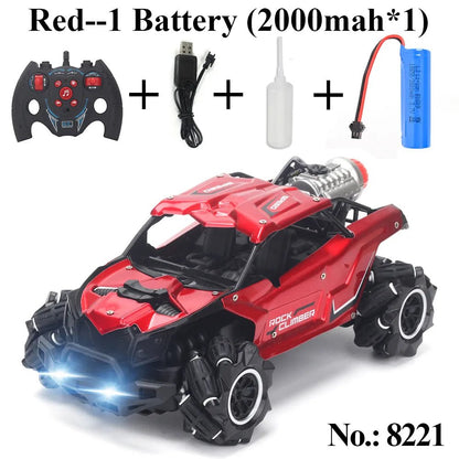 4WD Rock Crawler Drift RC Car, 2.4Ghz, Stunt Spray, for Boys