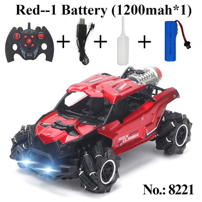 4WD Rock Crawler Drift RC Car, 2.4Ghz, Stunt Spray, for Boys
