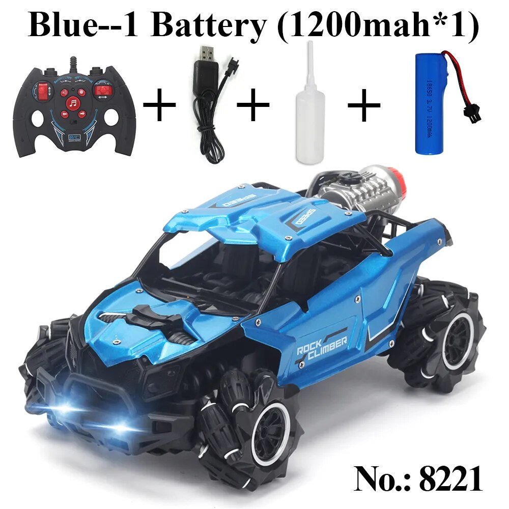 4WD Rock Crawler Drift RC Car, 2.4Ghz, Stunt Spray, for Boys
