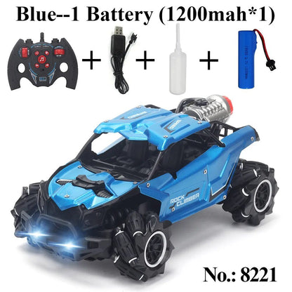 4WD Rock Crawler Drift RC Car, 2.4Ghz, Stunt Spray, for Boys