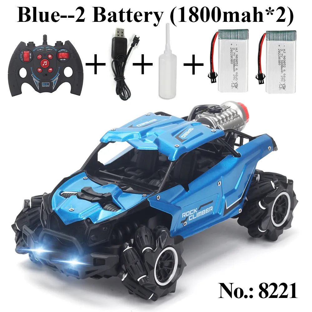 4WD Rock Crawler Drift RC Car, 2.4Ghz, Stunt Spray, for Boys