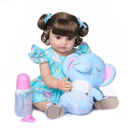 50CM Soft Silicone Reborn Toddler Doll - Sweet Face, Birthday/Christmas Gift