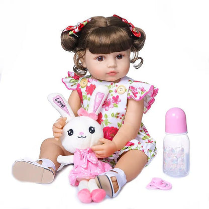 50CM Soft Silicone Reborn Toddler Doll - Sweet Face, Birthday/Christmas Gift