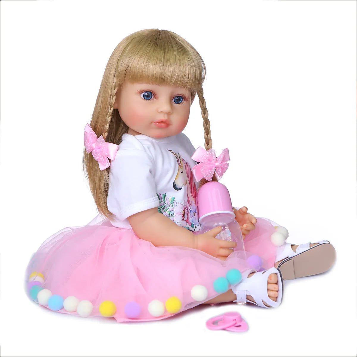 50CM Soft Silicone Reborn Toddler Doll - Sweet Face, Birthday/Christmas Gift