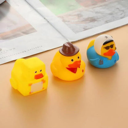 5-100Pcs Rubber Ducks Set - Squeaky Bath Toys for Kids