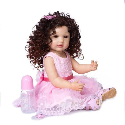 55CM Full Body Silicone Reborn Toddler - Soft Touch, Fashion Doll