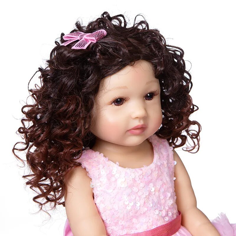55CM Full Body Silicone Reborn Toddler - Soft Touch, Fashion Doll