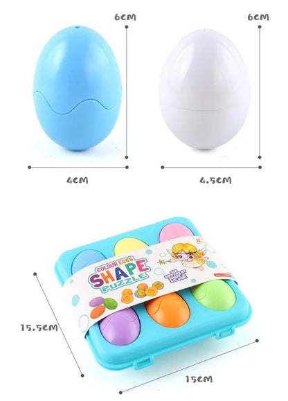 6Pcs Baby Smart Eggs: Montessori Educational Toys