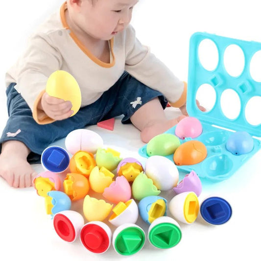 6Pcs Baby Smart Eggs: Montessori Educational Toys