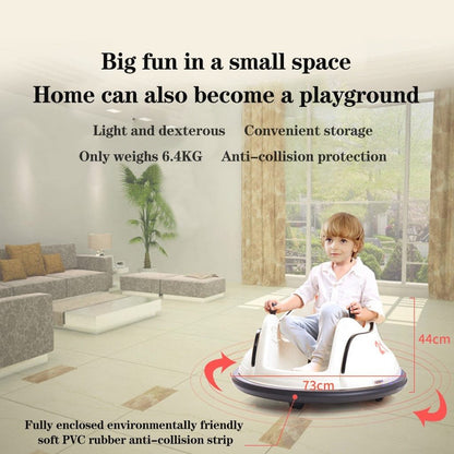 Ride-On Bumper Car for Toddlers, 6V with Lights & Remote (1.9 mph)