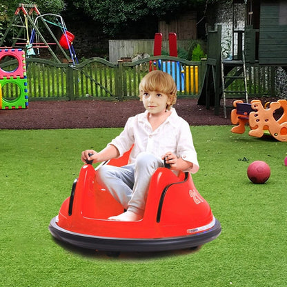 Ride-On Bumper Car for Toddlers, 6V with Lights & Remote (1.9 mph)