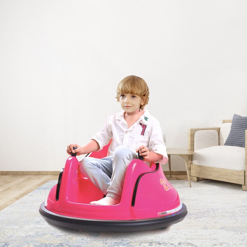 Ride-On Bumper Car for Toddlers, 6V with Lights & Remote (1.9 mph)
