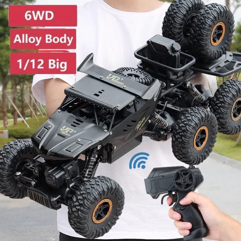 1/12 Big 38CM 6WD RC Car, 2.4Ghz, High-Speed Off-Road Truck Toy
