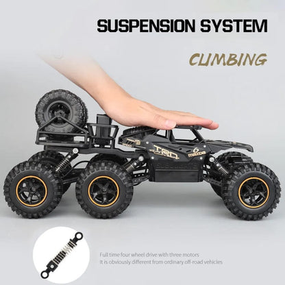1/12 Big 38CM 6WD RC Car, 2.4Ghz, High-Speed Off-Road Truck Toy