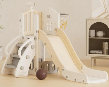 7-in-1 Toddler Slide with Basketball & Mini Golf – Indoor/Outdoor