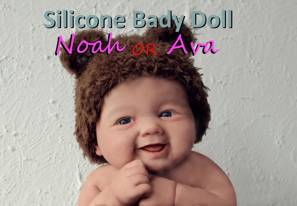 7" Micro Preemie Silicone Baby Doll - "Noah," Lifelike Mini Reborn, Anti-Stress