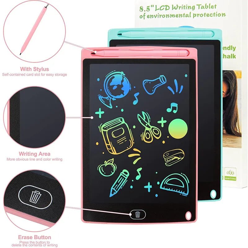 8.5" LCD Drawing Tablet - Electronic Writing Board for Kids
