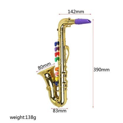 8-Tone Toy Saxophone & Trumpet for Kids - Musical Party Prop