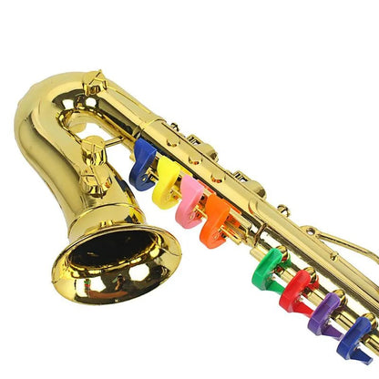 8-Tone Toy Saxophone & Trumpet for Kids - Musical Party Prop