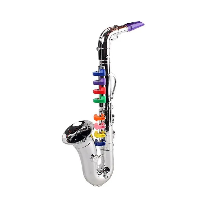 8-Tone Toy Saxophone & Trumpet for Kids - Musical Party Prop