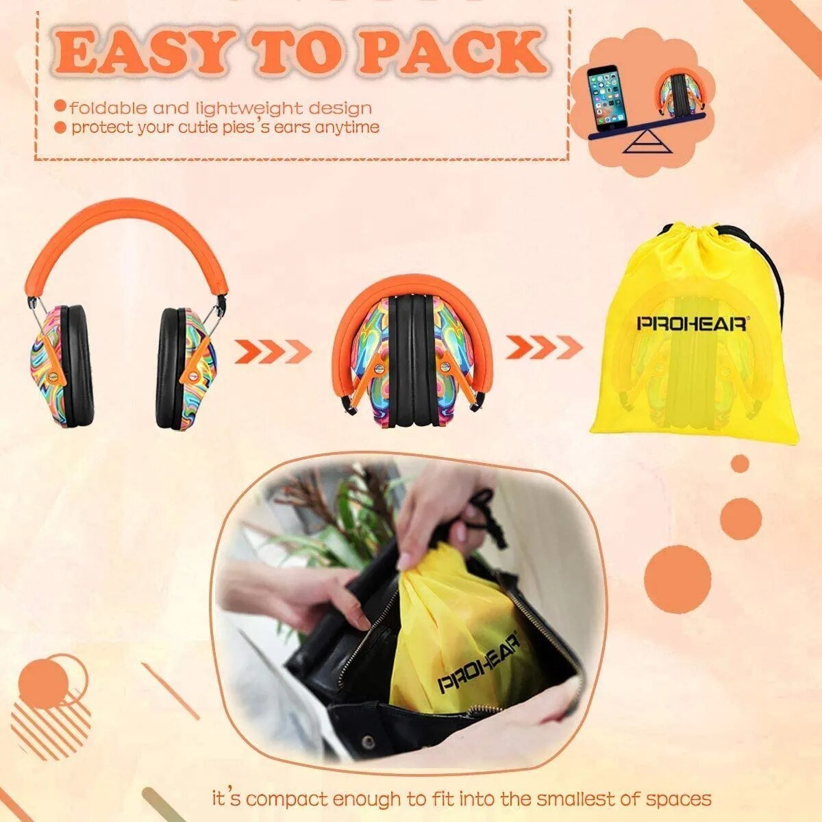 Adjustable Baby Noise Reduction Earmuffs, NRR 25dB