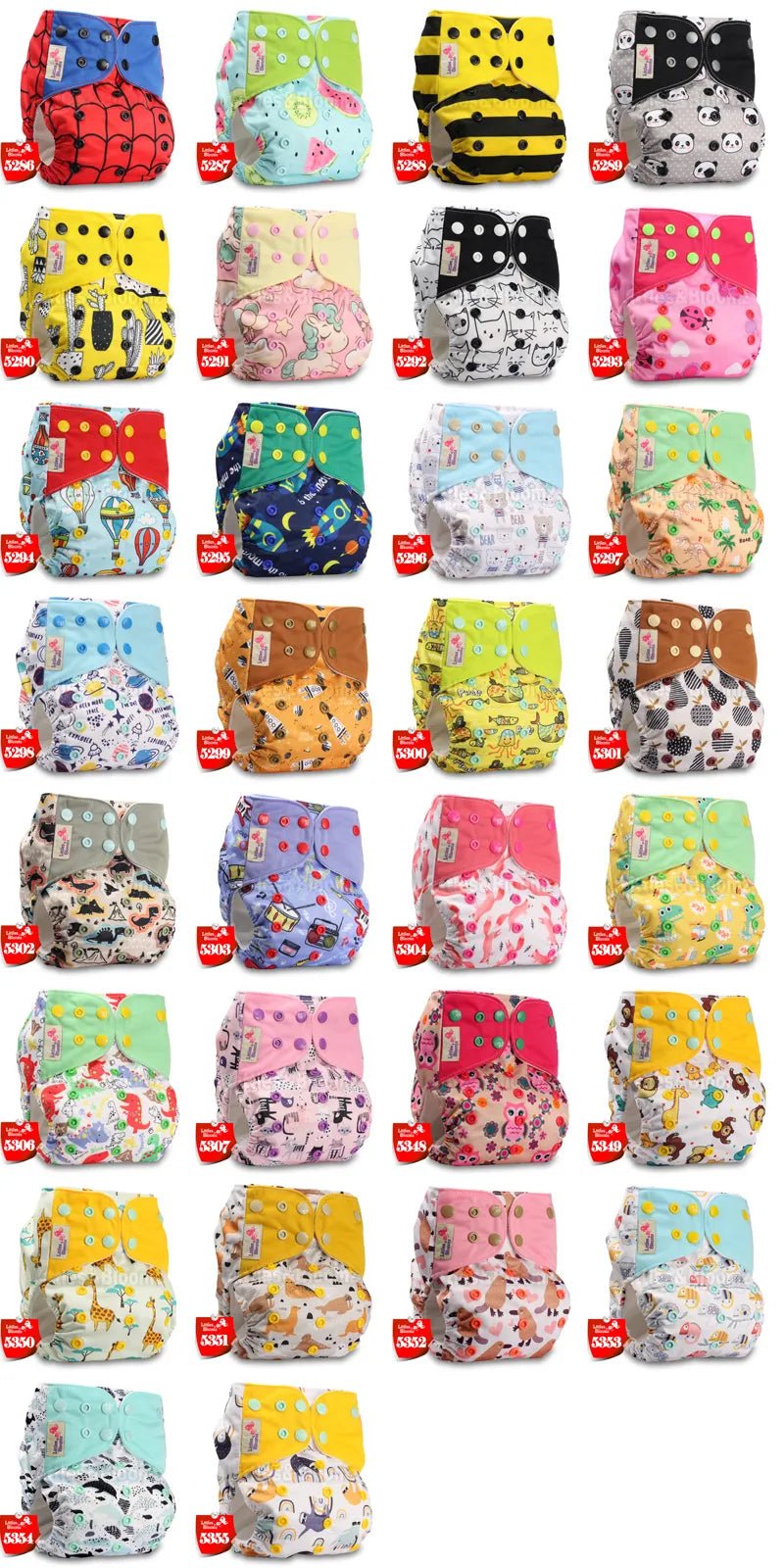 Adjustable Cloth Diaper 0-2yrs - Washable, Eco-Friendly Nappy