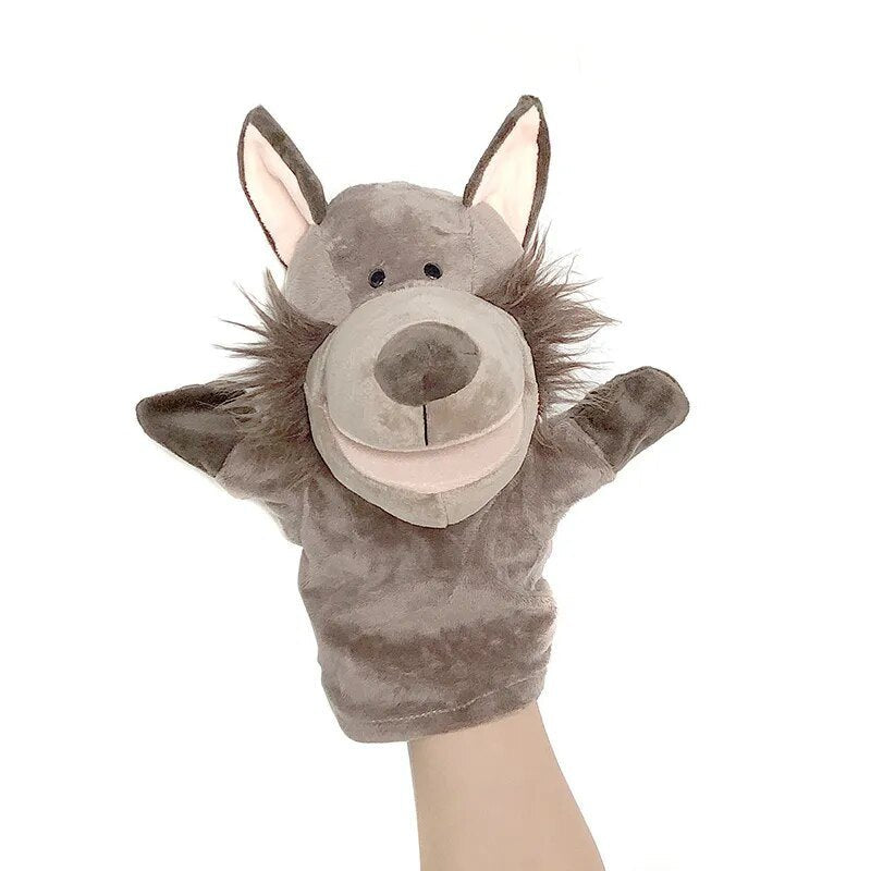 Animal Hand Puppets - Soft Educational Plush Toys for Babies