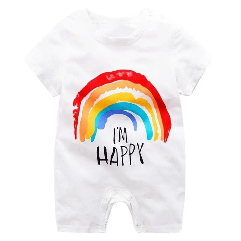 0-24M Summer Romper: Short Sleeve for Baby Boys & Girls