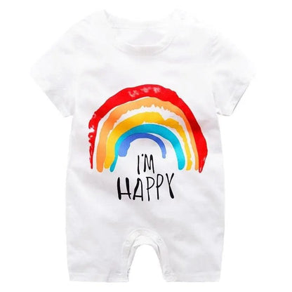 0-24M Summer Romper: Short Sleeve for Baby Boys & Girls