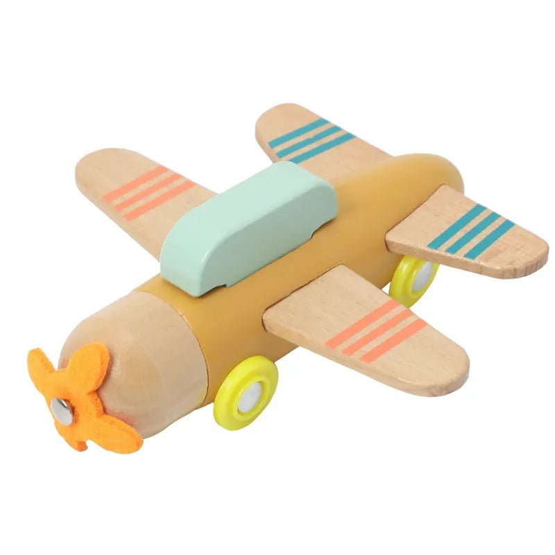 Montessori Wooden Train & Trolley - Educational Baby Birthday Toy