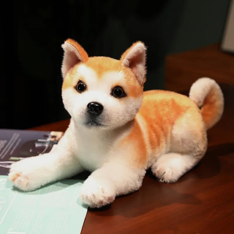 Lifelike Akita & Shiba Inu Plush - Cute Stuffed Animal Toy