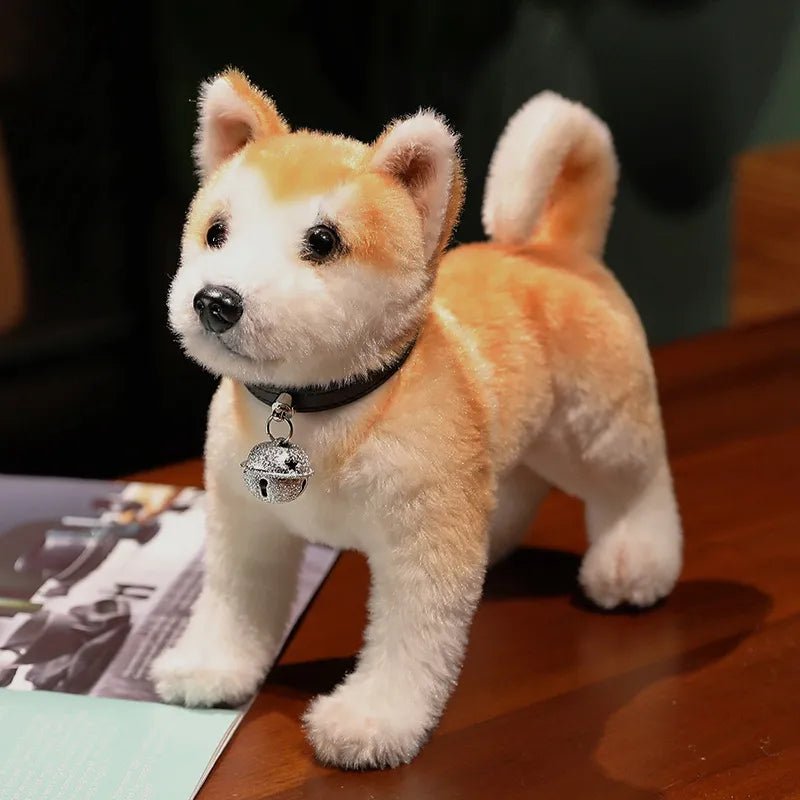 Lifelike Akita & Shiba Inu Plush - Cute Stuffed Animal Toy