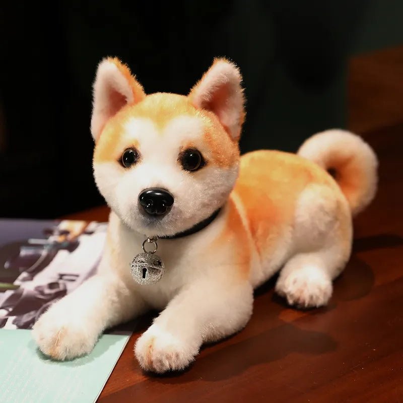 Lifelike Akita & Shiba Inu Plush - Cute Stuffed Animal Toy
